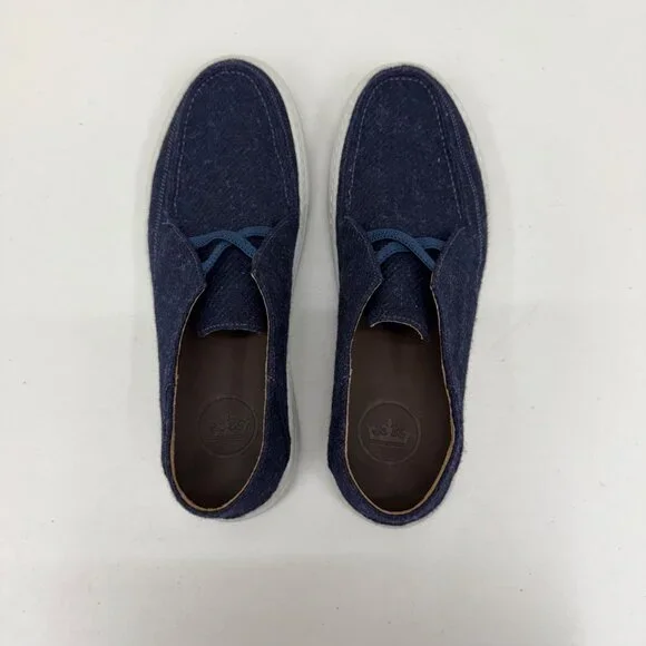 Peter Millar Mountainside Blue Shetland Wool Slip On Shoes MF20F01 Mens size 9.5